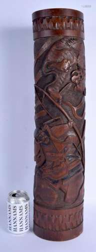A LARGE 19TH CENTURY JAPANESE MEIJI PERIOD CARVED
