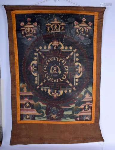 A PAIR OF EARLY 20TH CENTURY CHINESE TIBETAN BUDDHISTIC