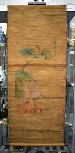 TWO CHINESE SCROLLS 20th Century. (2)