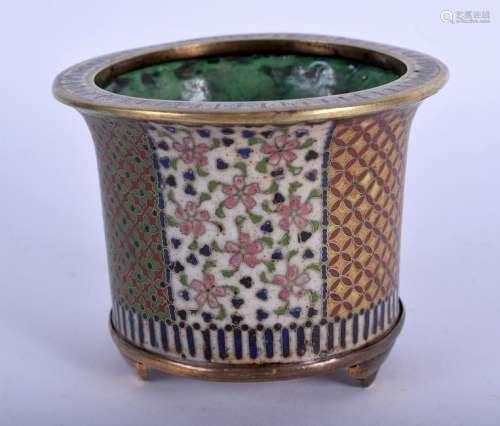 A MID 19TH CENTURY CHINESE CLOISONNE ENAMEL CENSER