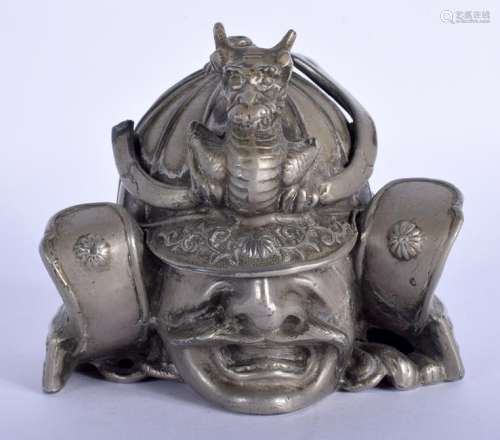 A 1930S JAPANESE TAISHO PERIOD SAMURAI INKWELL formed