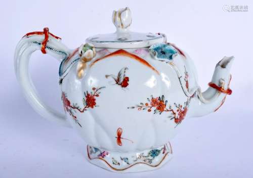 AN UNUSUAL 18TH CENTURY CHINESE EXPORT FAMILLE ROSE