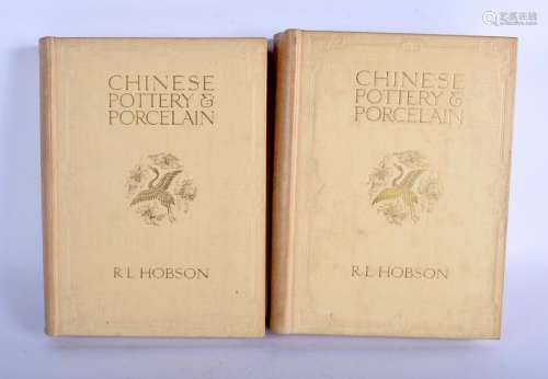 CHINESE POTTERY & PORCELAIN R L HOBSON 2 Volumes. (2)