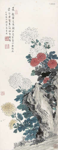 张伯驹 （1898-1982） 长歌归来醉1979年作 设色纸本立轴