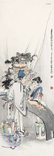 郑乃珖 （1911-2005） 画眉1949年作 设色纸本立轴