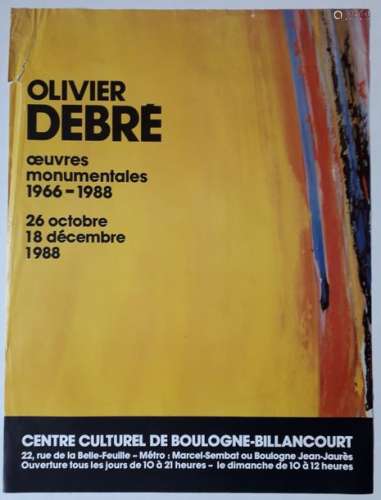 Olivier Debré: Monumental work 1966 1988, Centre c…