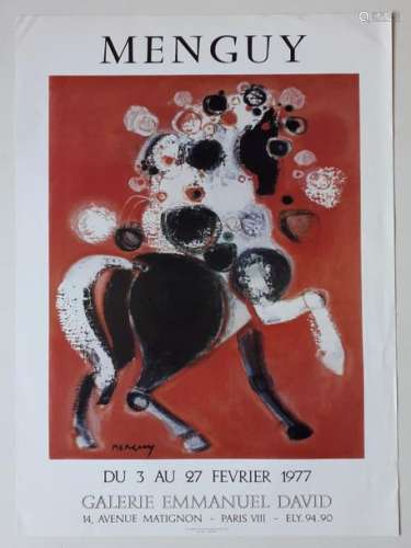 Menguy, Galerie Emmanuel David, Paris, 1977; Éditi…