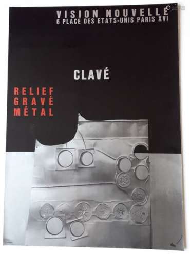 Clavé, relief engraved metal, Galerie Vision nouve…
