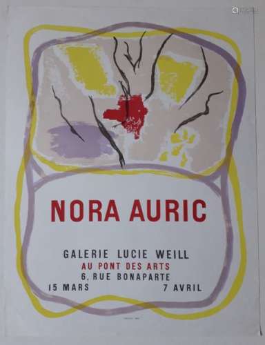 Nora Auric, Galerie Lucie Weill, Paris, 1962; Impr…