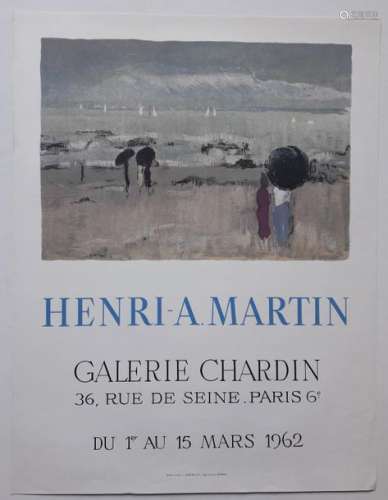 Henri A Martin, Galerie Chardin, Paris, 1962 ; Imp…