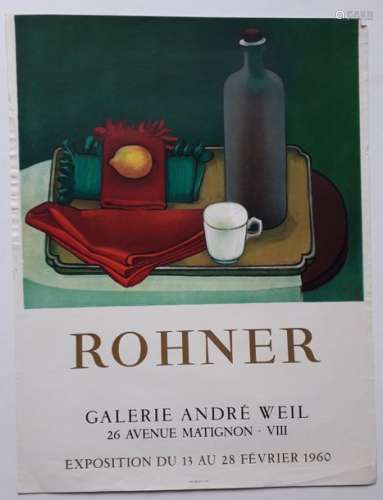 Rohner, Galerie André Weill, Paris, 1960; Imprimer…