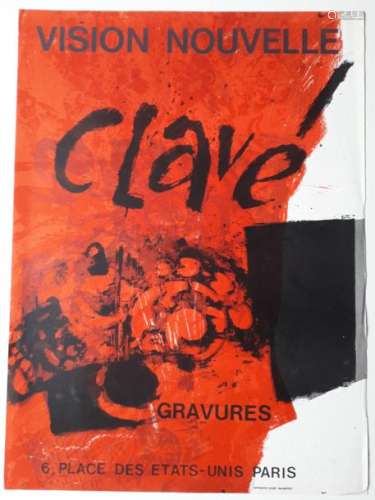 Clavé, etchings, Galerie Vision Nouvelle, Paris, u…