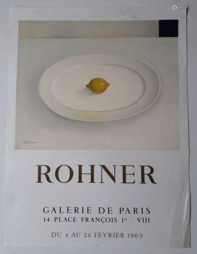 Rohner, Galerie de Paris, Paris, 1969; Imprimerie …