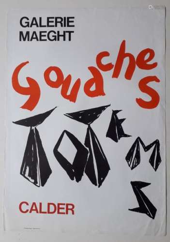 Calder gouaches, Galerie Maeght, Paris, undated; M…