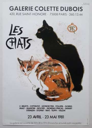 Les Chats, Galerie Colette Dubois, Paris, 1981; Im…