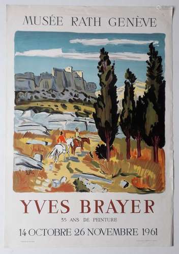 Yves Brayer, Musée du Rath Geneva, 1961; Imprimeri…