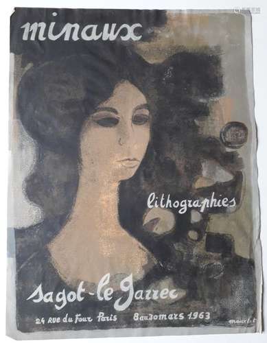 Minaux: Lithograph, Galerie Sagot le Garrec, Paris…