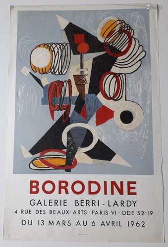 Borodine, Galerie Berri Lardy, Paris, 1962; Imprim…