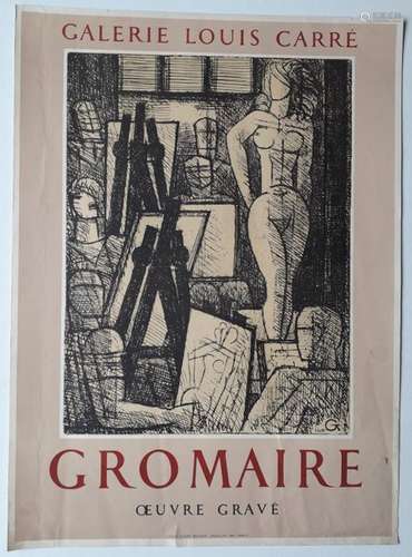 Gromaire, engraved work, Galerie Louis Carré, Pari…