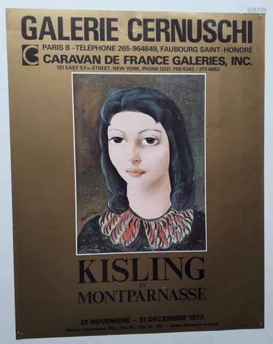 Kisling et Montparnasse, Galerie Cernuschi, Paris,…