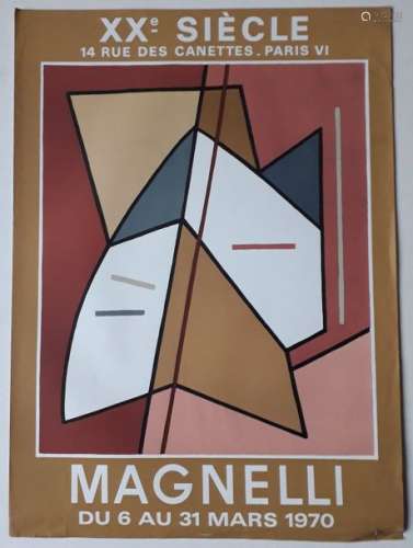 Magnelli, Galerie du XXième siècle, Paris, 1970; I…