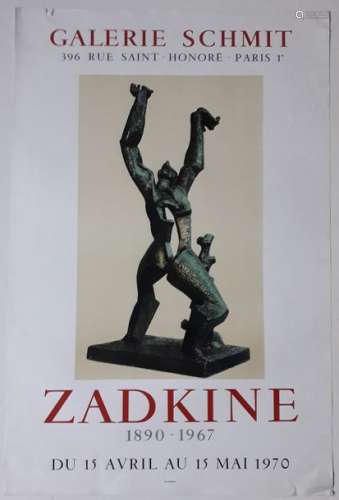 Zadkine 1890 1967, Galerie Schmit, Paris, 1970; Im…
