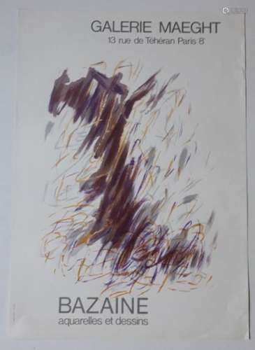 Bazaine, watercolours and drawings, Galerie Maeght…