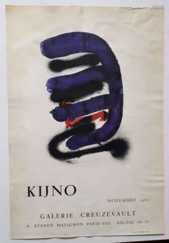 Kijno, Galerie Creuzevault, Paris, 1963; Imprimeri…