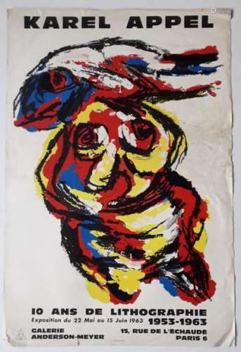 Karel Appel : 10 ans de lithographie 1953 1963, Ga…