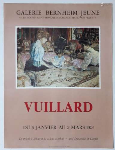 Vuillard, Galerie Bernheim Jeune, Paris, 1973; Édi…