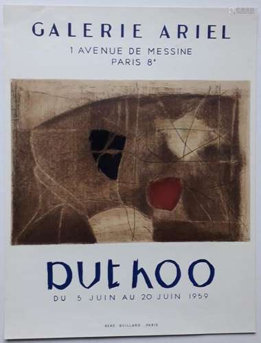 Duthoo, Galerie Ariel, Paris, 1959 ; Imprimerie Re…