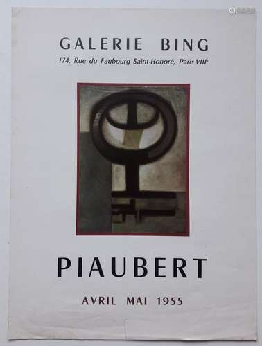 Piaubert, Galerie Bing, Paris 1955 [60*44.5 cm] (a…