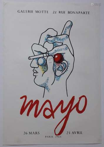 Mayo, Galerie Motte Paris, 1965 [65*45 cm] (very g…