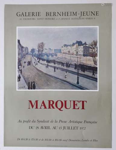 Marquet, Galerie Bernheim jeune Paris, 1972; Éditi…