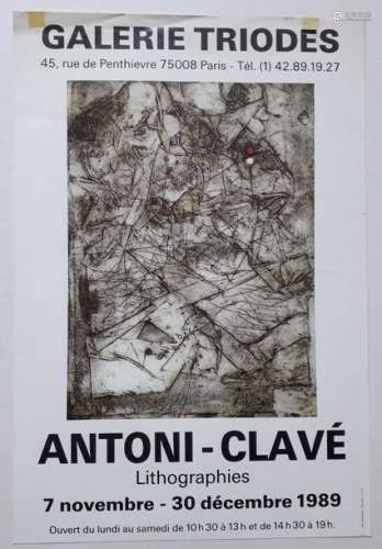 Antoni Calvé: lithographs, Galerie Triodes, Paris,…