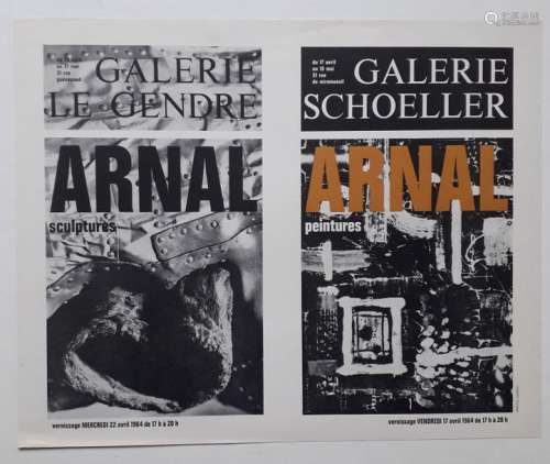 Arnal sculptures/ Arnal peintures, Galerie Le Gend…