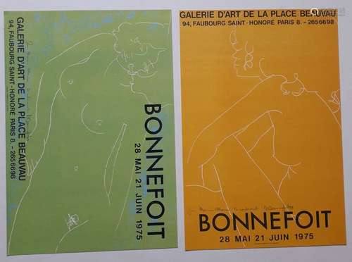 Bonnefoit [2 posters], Galerie d'art de la place B…