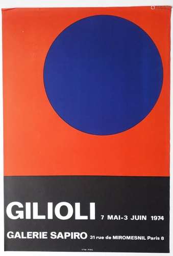 Gilioli, Galerie Sapiro, Paris, 1974; Litho pons p…