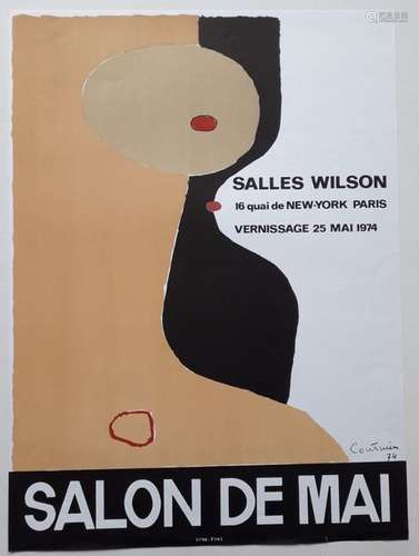 Salon de Mai, Salles Wilson, Paris, 1974 ; Lith po…