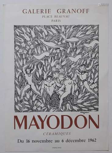 Mayodon, ceramics, Galerie Granoff, Paris 1962 ; I…