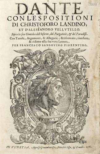 DANTE ALIGHIERI (1265-1321) - SANSOVINO, Francesco