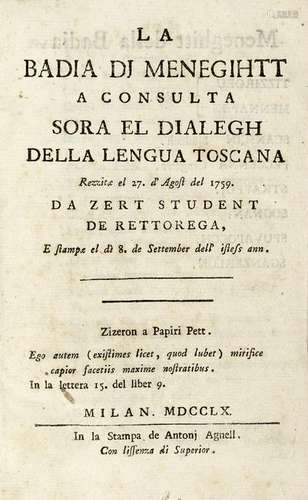 [MILANO - POLEMICA BRANDANA] - Lotto di tre libri