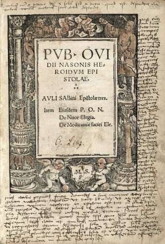 OVIDIO (43 a.C.-17? d.C.) - Heroidum epistolae.