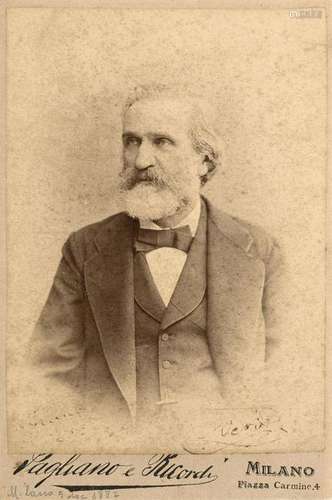 VERDI, Giuseppe (1813-1901) - Ritratto fotografico