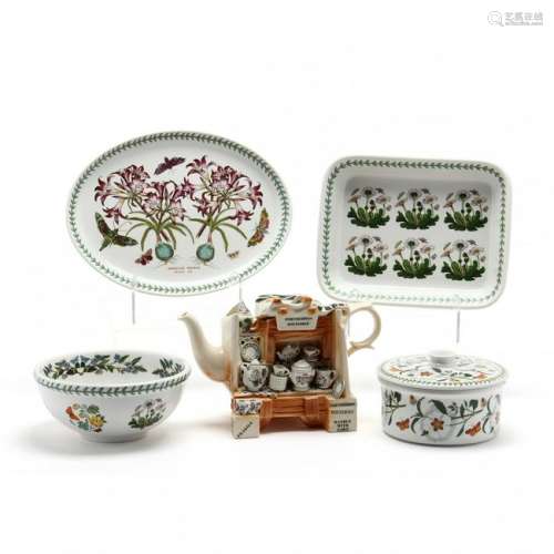 A Group of Five Portmeirion Serving Pieces 