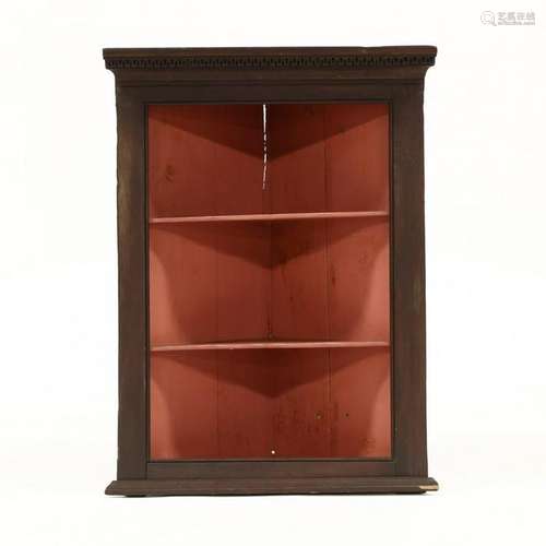 George III Hanging Open Corner Cabinet