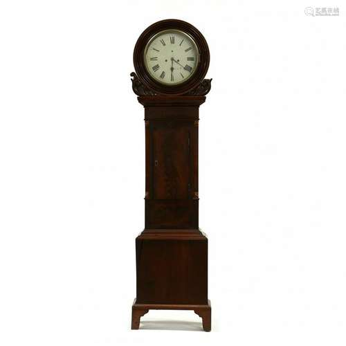 Antique Scottish Mahogany Tall Case Clock