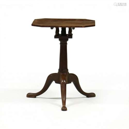 Queen Anne Mahogany Tilt Top Tea Table