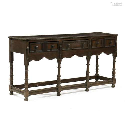 Antique Welsh Oak Sideboard