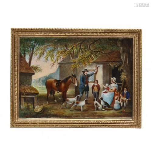 Antique Continental Miniature Painting